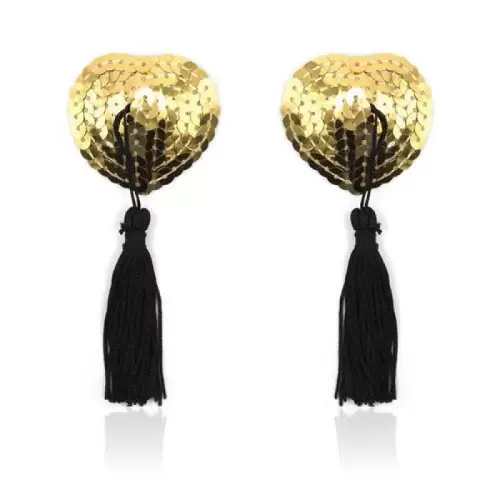 Heart shine nipples tassels (oro)