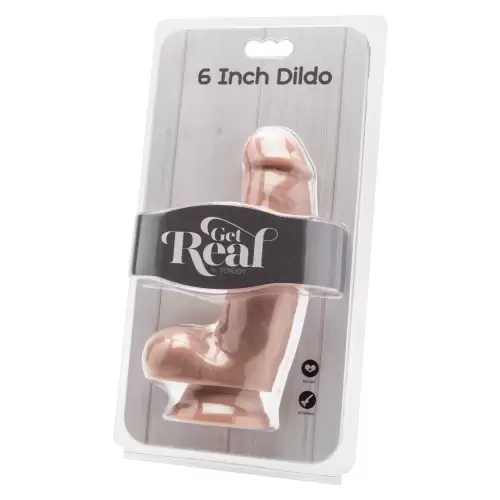 Dildo-COCK 6 INCH W/ BALLS FLESH