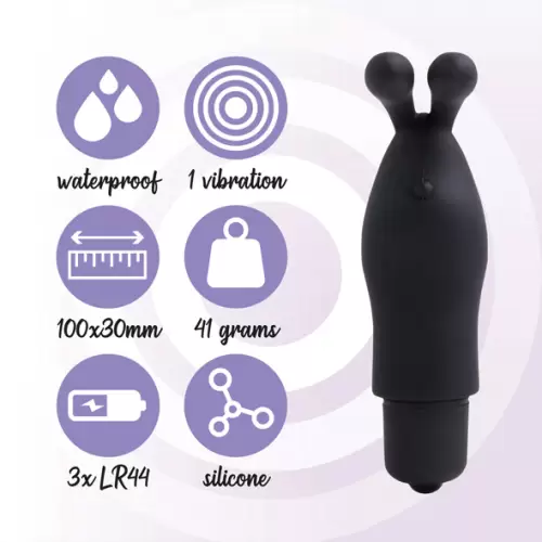 FeelzToys - Magic Finger Vibrator Black
