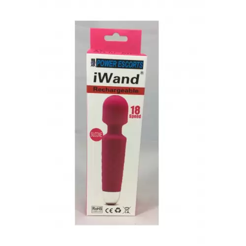 Iwand pink/ purple/ black rechargeable silicone bodywand massager