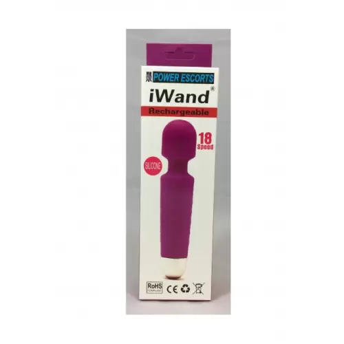 Iwand purple rechargeable silicone bodywand massager