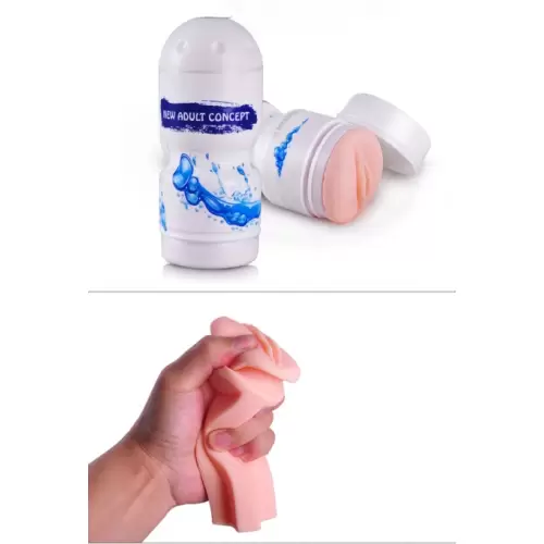 Whiteblue flesh masturbator cup