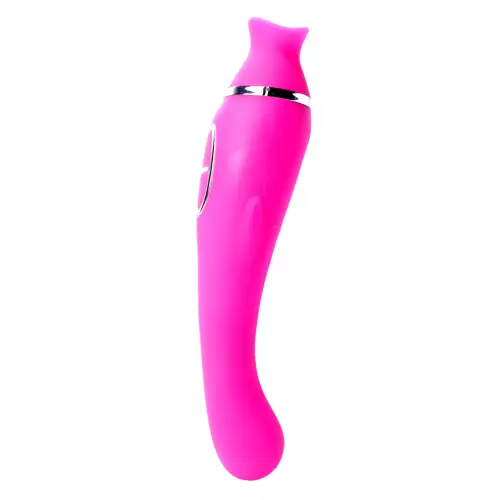 Wibrator-HELEN Pink - 12- vibrating / 8 suction functions USB