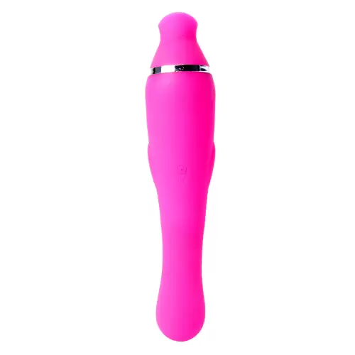 Wibrator-HELEN Pink - 12- vibrating / 8 suction functions USB