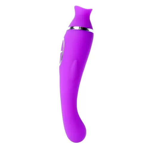 Wibrator-KELLY Purple - 12- vibrating / 8 suction functions USB