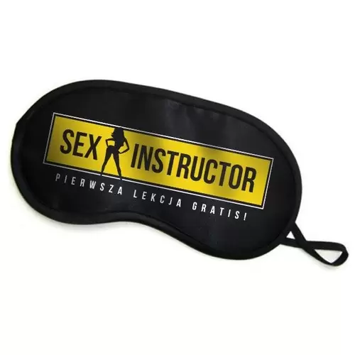 Maska- Opaska na oczy "SEX INSTRUCTOR'