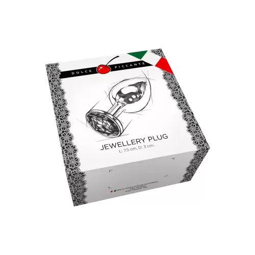 Plug-JEWELLERY PINK SILICONE DIAMOND