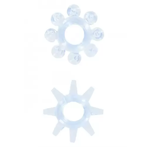 Pierścień-POWER STRETCHY RINGS BLUE 2PCS