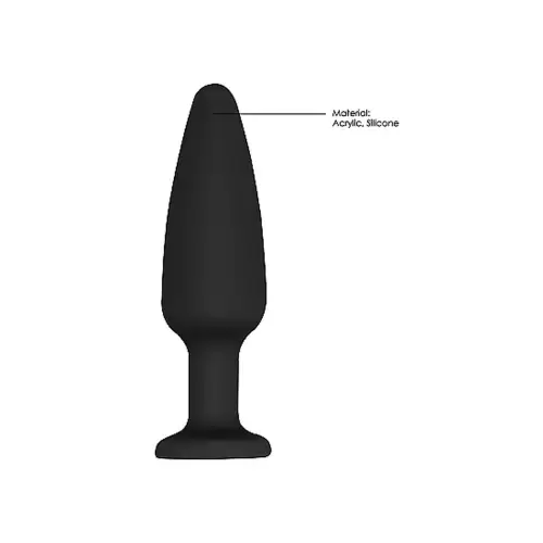Cone-Shaped Diamond Butt Plug - Black