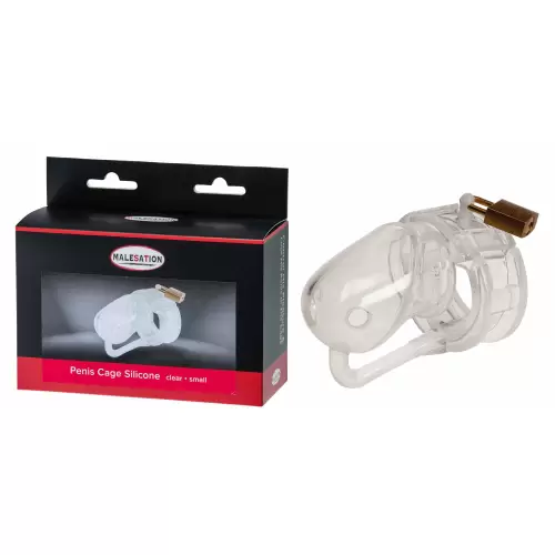 MALESATION Penis Cage Silicone small clear