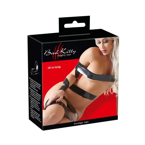 Wiązania-24923931001 BK Bondage Tape 18m-Akcesoria erotyczne