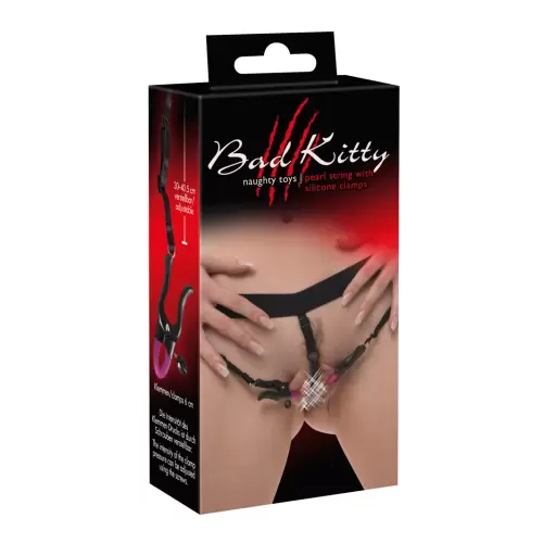 Stymulator-5153290000 BK pearl string with-Wibrator