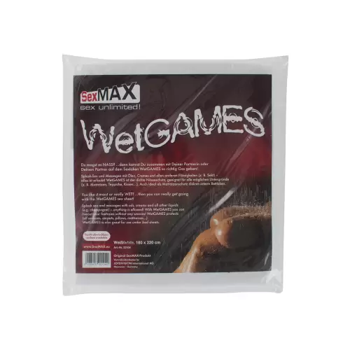 BDSM-SexMAX WetGAMES Sex sheet, 180 x 220 cm, white