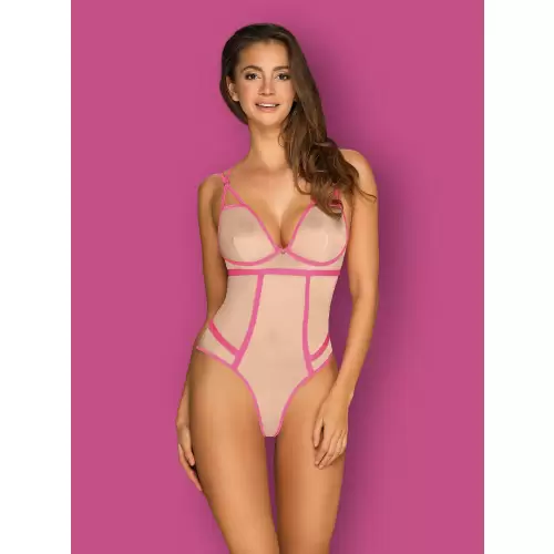 Bielizna-Nudelia body różowe S/M
