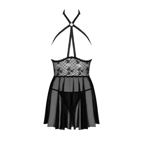 Bielizna-Nettsy babydoll i stringi czarna S/M