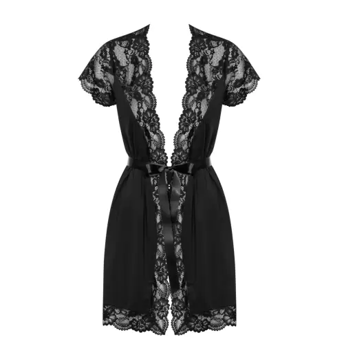 Bielizna-810-PEI-1 szlafrok czarny S/M