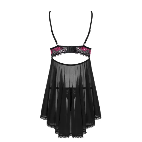 Bielizna-Tulia babydoll i stringi L/XL