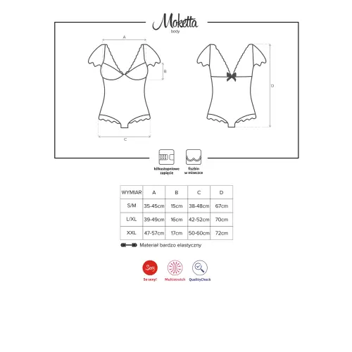 Bielizna-Moketta body XXL