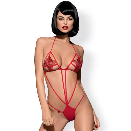 Bielizna-Luiza body czerwone S/M