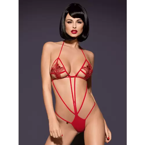 Bielizna-Luiza body czerwone S/M