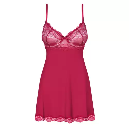Bielizna-Rosalyne babydoll i stringi czerwona S/M