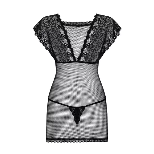 Bielizna-821-CHE-1 koszulka i stringi L/XL