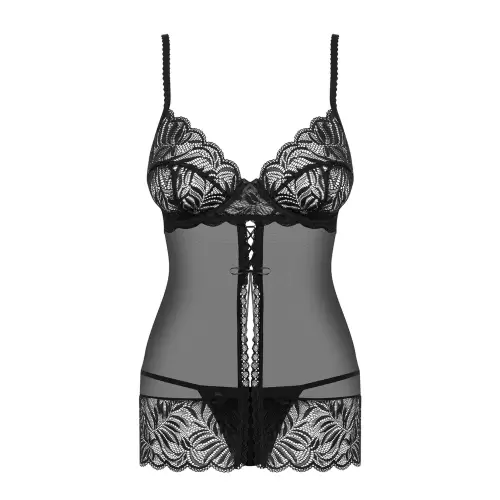 Bielizna-Contica babydoll + string L/XL