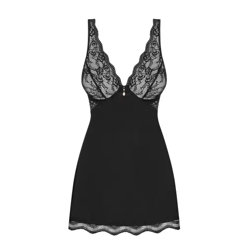Bielizna-Luvae babydoll i stringi Czarny S/M