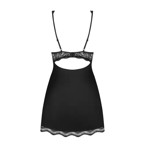 Bielizna-Luvae babydoll i stringi Czarny S/M