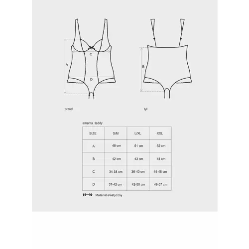 Bielizna-Amanta body XXL