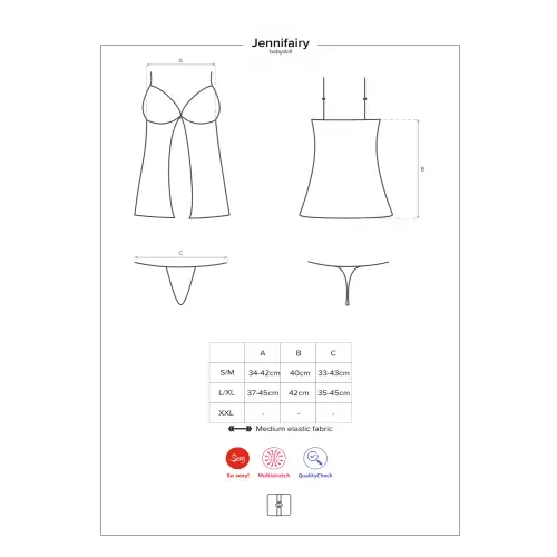 Bielizna-Jennifairy babydoll S/M