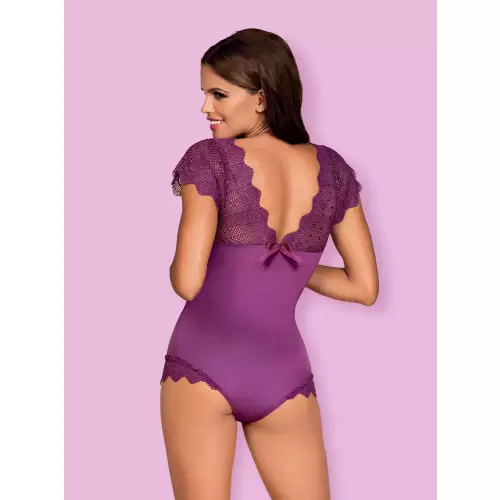 Bielizna-Moketta body fioletowe S/M