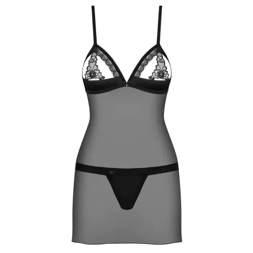 Bielizna-865-CHE-1 koszulka i stringi S/M