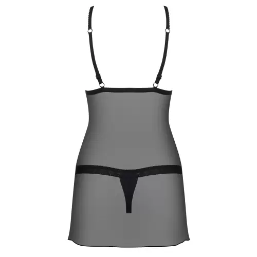 Bielizna-865-CHE-1 koszulka i stringi S/M