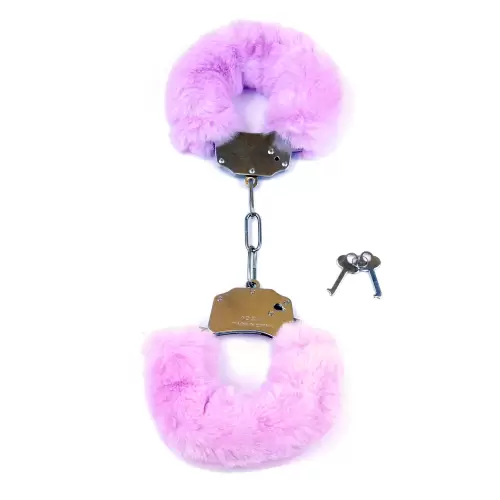 Kajdanki Fetish Boss Series- Furry Cuffs Purple
