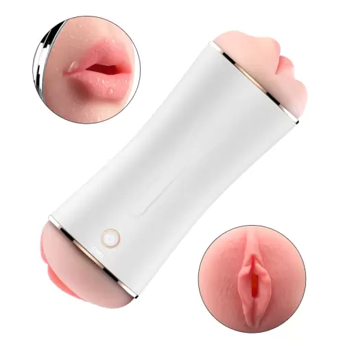 Masturbator-Boss Series-Vibrating Masturbation Cup USB 10 function + Interactive Function / Double Ends