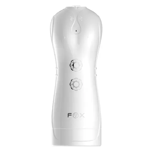 Masturbator-Boss Series-Vibrating and Flashing Masturbation Cup USB 7+7 Function / Talk Mode (White)