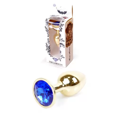 Plug-Jewellery Gold PLUG- Dark Blue