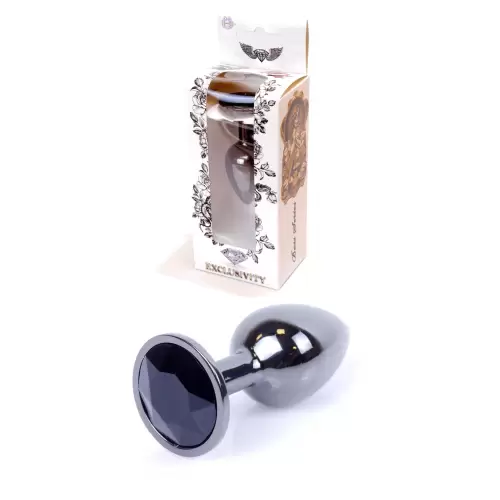 Plug-Jewellery Dark Silver PLUG- Black