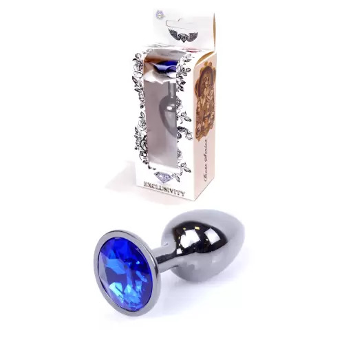 Plug-Jewellery Dark Silver PLUG- Dark Blue