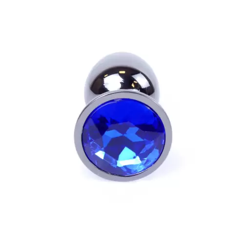 Plug-Jewellery Dark Silver PLUG- Dark Blue
