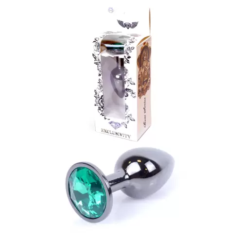 Plug-Jewellery Dark Silver PLUG- Green