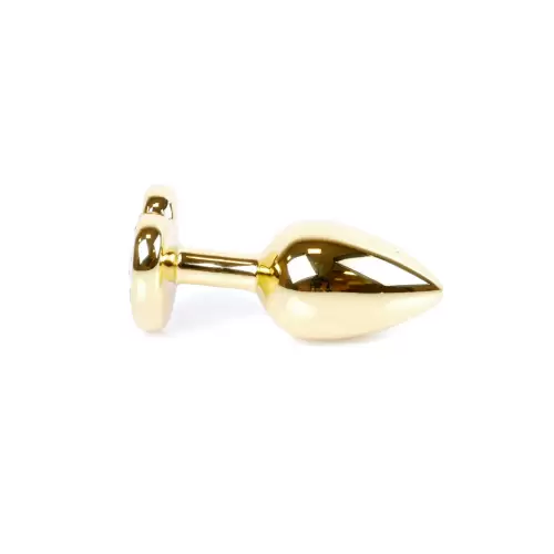 Plug-Jewellery Gold Heart PLUG- Pink