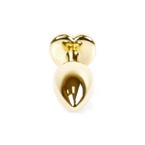 Plug-Jewellery Gold Heart PLUG- Pink