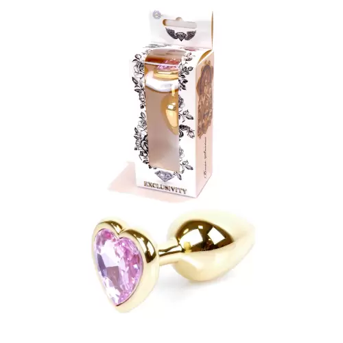Plug-Jewellery Gold Heart PLUG- Rose