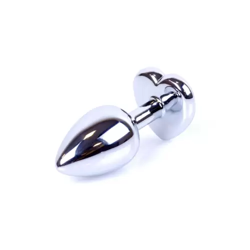 Plug-Jewellery Silver Heart PLUG- Light Blue