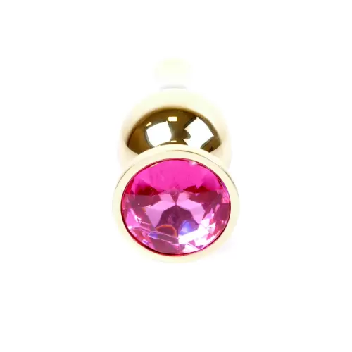 Plug-Jewellery Gold BUTT PLUG- Pink