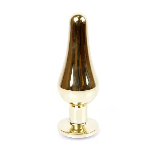 Plug-Jewellery Gold BUTT PLUG- Purple