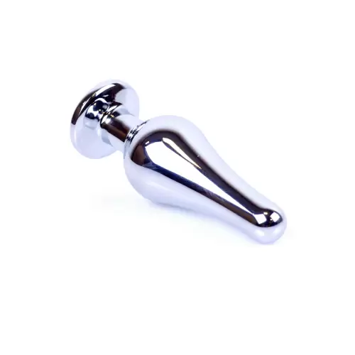 Plug-Jewellery Silver BUTT PLUG- Dark Blue
