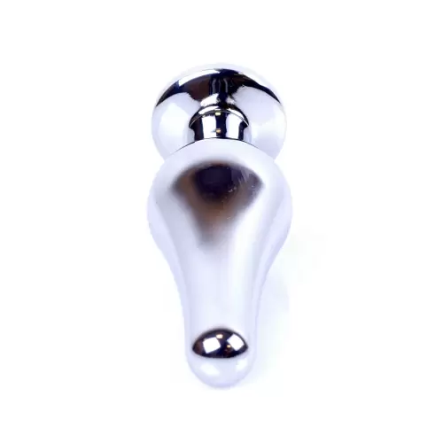 Plug-Jewellery Silver BUTT PLUG- Dark Blue